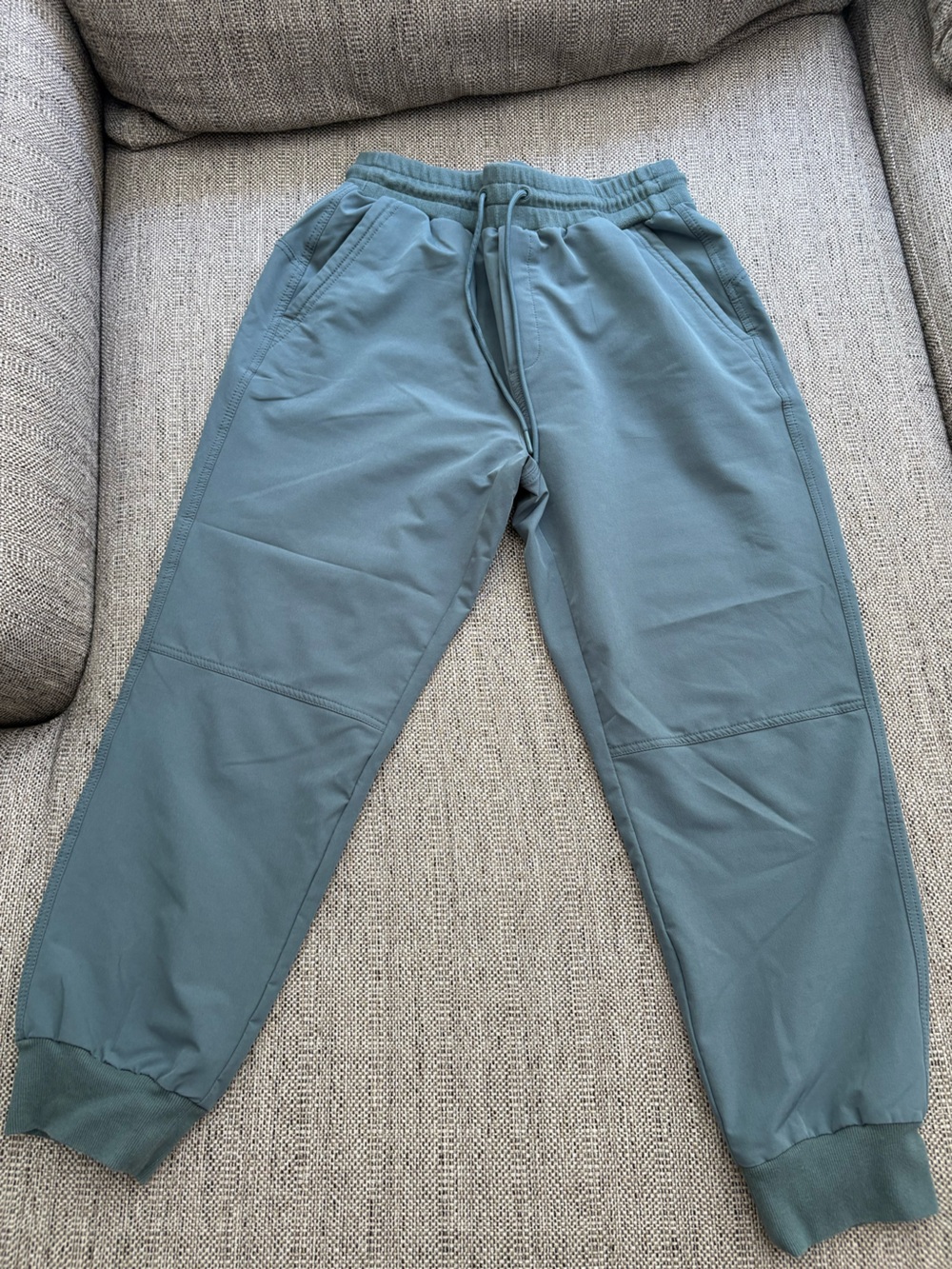 Old Navy Active Jogger Pants - Drawstring Waist - Dusty Teal and Black